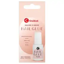 Kruidvat Kruidvat Salon Nails Pink Nail Glue aanbieding