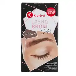 Kruidvat Kruidvat Lash & Brow Color Brown Wimper- en Wenkbrauwverf aanbieding