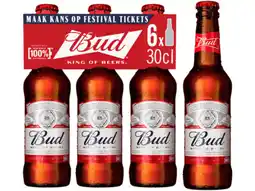 Hoogvliet Bud Pilsener 6pk aanbieding
