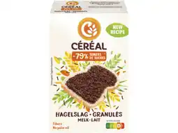 Hoogvliet Céréal Hagelslag melk minder suiker aanbieding