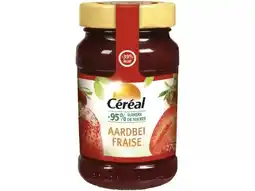 Hoogvliet Céréal Jam aardbeien aanbieding