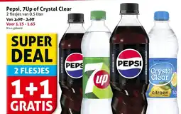 Hoogvliet Pepsi, 7Up of Crystal Clear aanbieding