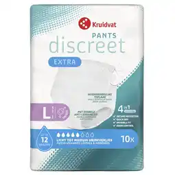 Kruidvat Kruidvat Discreet Protection Unisex Large Incontinentiebroekjes aanbieding