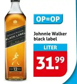 Hoogvliet Johnnie Walker black label aanbieding