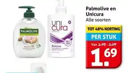 Hoogvliet Palmolive en Unicura aanbieding