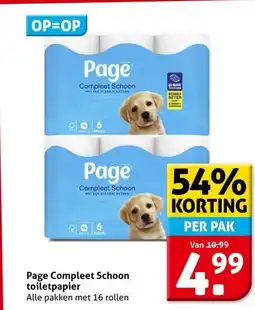 Hoogvliet Page Compleet Schoon toiletpapier aanbieding