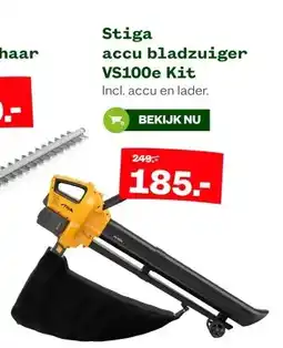 Welkoop Stiga accu bladzuiger aanbieding