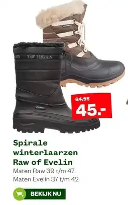 Welkoop Spirale winterlaarzen Raw of Evelin aanbieding