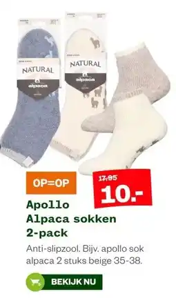 Welkoop Apollo Alpaca sokken 2-pack aanbieding