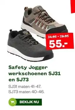 Welkoop Safety Jogger werkschoenen SJ31 en SJ73 aanbieding