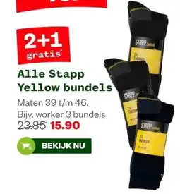 Welkoop Alle Stapp Yellow bundels aanbieding