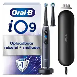 Trekpleister Oral-B iO9 Black Onyx Elektrische Tandenborstel aanbieding