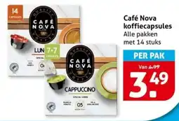 Hoogvliet Café Nova koffiecapsules aanbieding