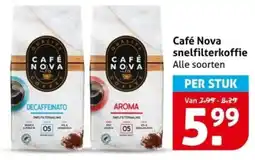 Hoogvliet Café Nova snelfilterkoffie aanbieding