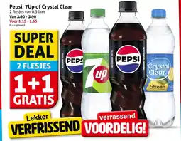 Hoogvliet Pepsi 7Up of Crystal Clear aanbieding