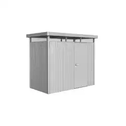Praxis Biohort Metalen Tuinhuis Highline - Zilver Metallic - 275x155cm - Enkele Deur aanbieding