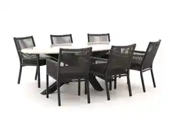 Kees Smit Manifesto Rivola/Induno Ellips 240cm dining tuinset 7-delig aanbieding