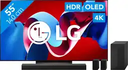 Coolblue LG OLED55C46LA (2024) + LG DS60TR aanbieding