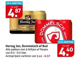 Hoogvliet Hertog Jan, Dommelsch of Bud aanbieding