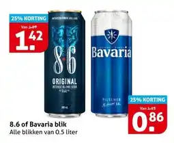 Hoogvliet 8.6 of Bavaria blik aanbieding