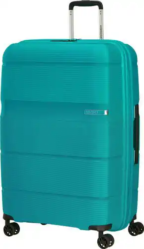 Coolblue American Tourister Linex Spinner 76cm Blue Ocean aanbieding