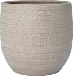 Intratuin Intratuin bloempot Xanna beige D 38 H 35 cm aanbieding