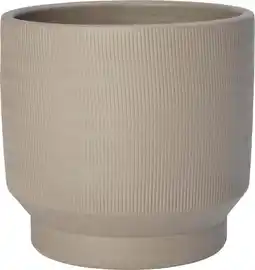 Intratuin Intratuin bloempot op voet Como beige D 25 H 23 cm aanbieding