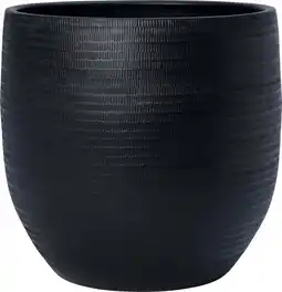 Intratuin Intratuin bloempot Xanna antraciet D 38 H 35 cm aanbieding