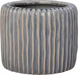 Intratuin Intratuin bloempot Louva blauw D 21 H 17 cm aanbieding