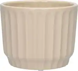 Intratuin Duif bloempot op voet Vectra taupe D 8 H 7 cm aanbieding