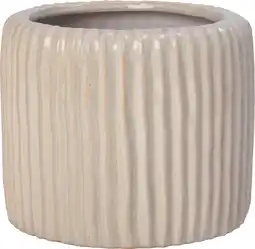 Intratuin Intratuin bloempot Louva crème D 14 H 12 cm aanbieding