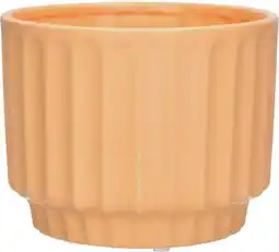 Intratuin Duif bloempot op voet Vectra oranje D 13,2 H 10,5 cm aanbieding