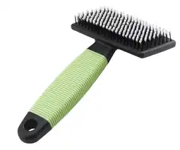 Pets Place Ferplast Vachtborstel Met Plastic Pennen Kat - Kattenvachtborstel - 14.5x6.8x2 cm Lime Zwart aanbieding