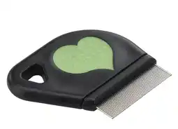 Pets Place Ferplast Vlooienkam Kat - Kattenvachtkam - 7.5x4x0.5 cm Zwart Lime aanbieding