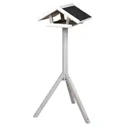 Pets Place Trixie Natura Voederhuis Op Standaard - Voederhuis - 46x22x115 cm Grijs Wit aanbieding