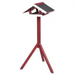 Pets Place Trixie Natura Voederhuis Op Standaard - Voederhuis - 46x22x115 cm Rood Wit aanbieding