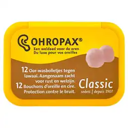 Etos Ohropax Classic Oor-Wasbolletjes Tegen Geluid aanbieding