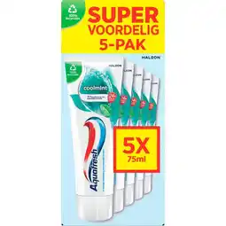Etos Aquafresh Coolmint Tandpasta 5-pack aanbieding