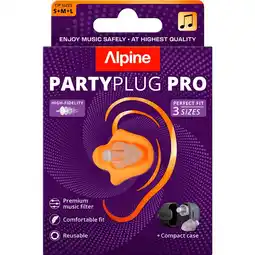 Etos Alpine PartyPlug Pro Oordoppen Transparant 1 Paar aanbieding