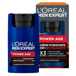 Trekpleister L'Oréal Paris Men Expert Power Age 24H Gezichtscrème aanbieding