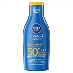 Trekpleister NIVEA Sun Protect & Hydrate SPF50+ Zonnemelk aanbieding
