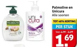 Hoogvliet Palmolive en Unicura aanbieding