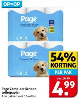 Hoogvliet Page Compleet Schoon toiletpapier aanbieding