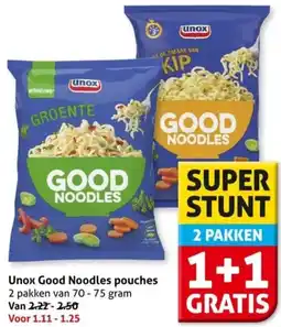 Hoogvliet Unox Good Noodles pouches aanbieding