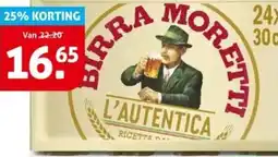 Hoogvliet Birra Moretti aanbieding