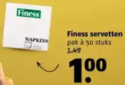 Poiesz Finess servetten aanbieding