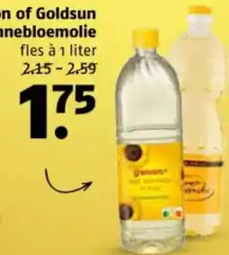 Poiesz G'woon of Goldsun zonnebloemolie aanbieding