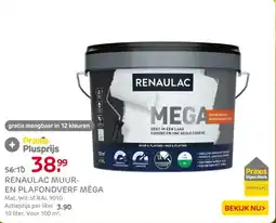 Praxis Renaulac Muur en Plafondverf Méga aanbieding