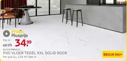 Praxis PVC vloer tegel xxl solid rock aanbieding