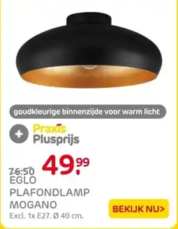 Praxis Eglo plafondlamp mogano aanbieding